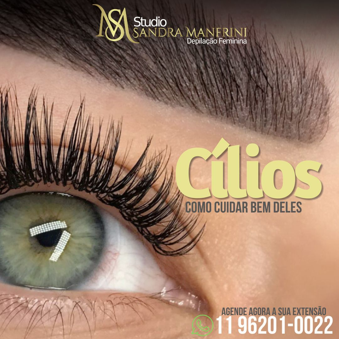 Cílios-como cuidar deles