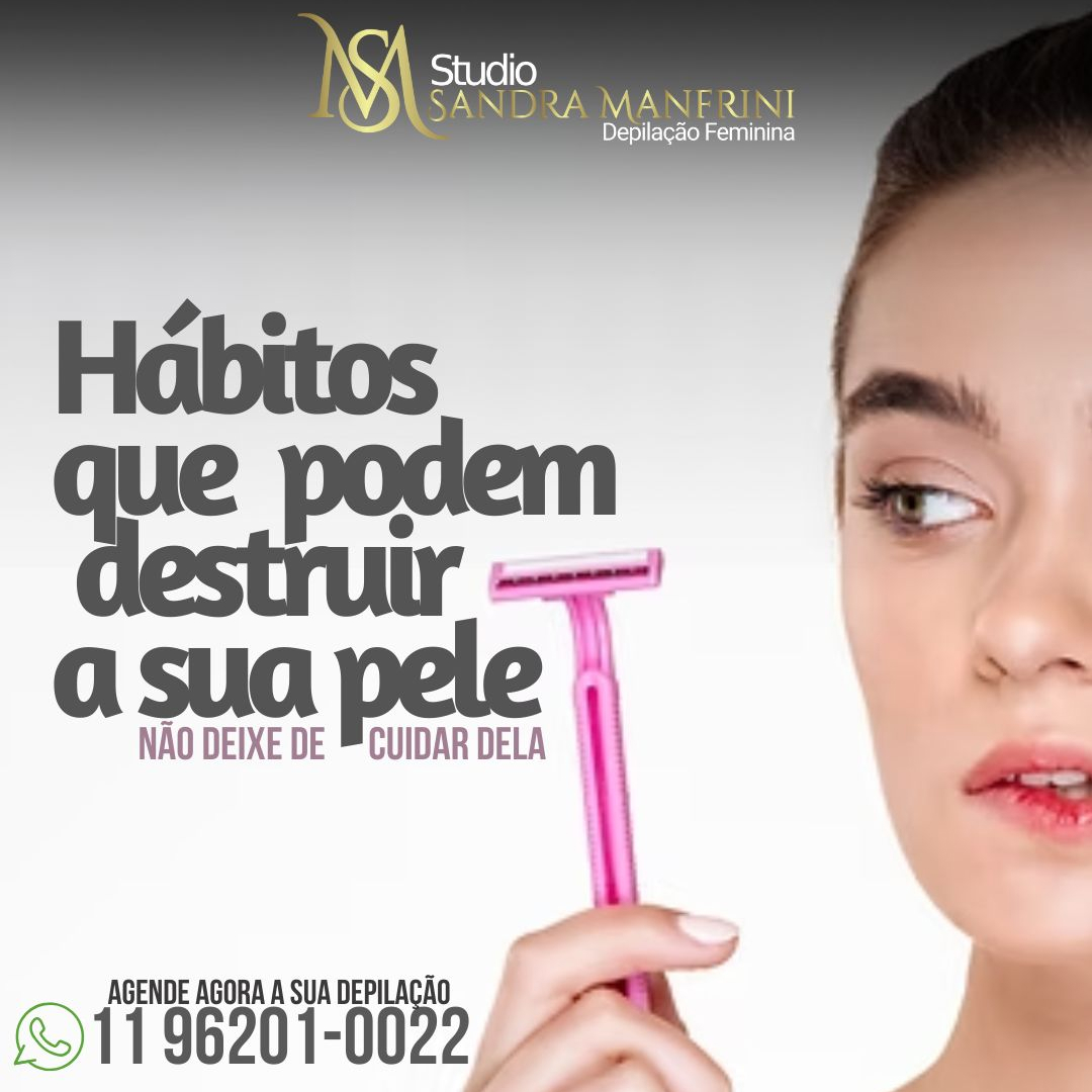 Hábitos que podem destruir sua pele-evite eles