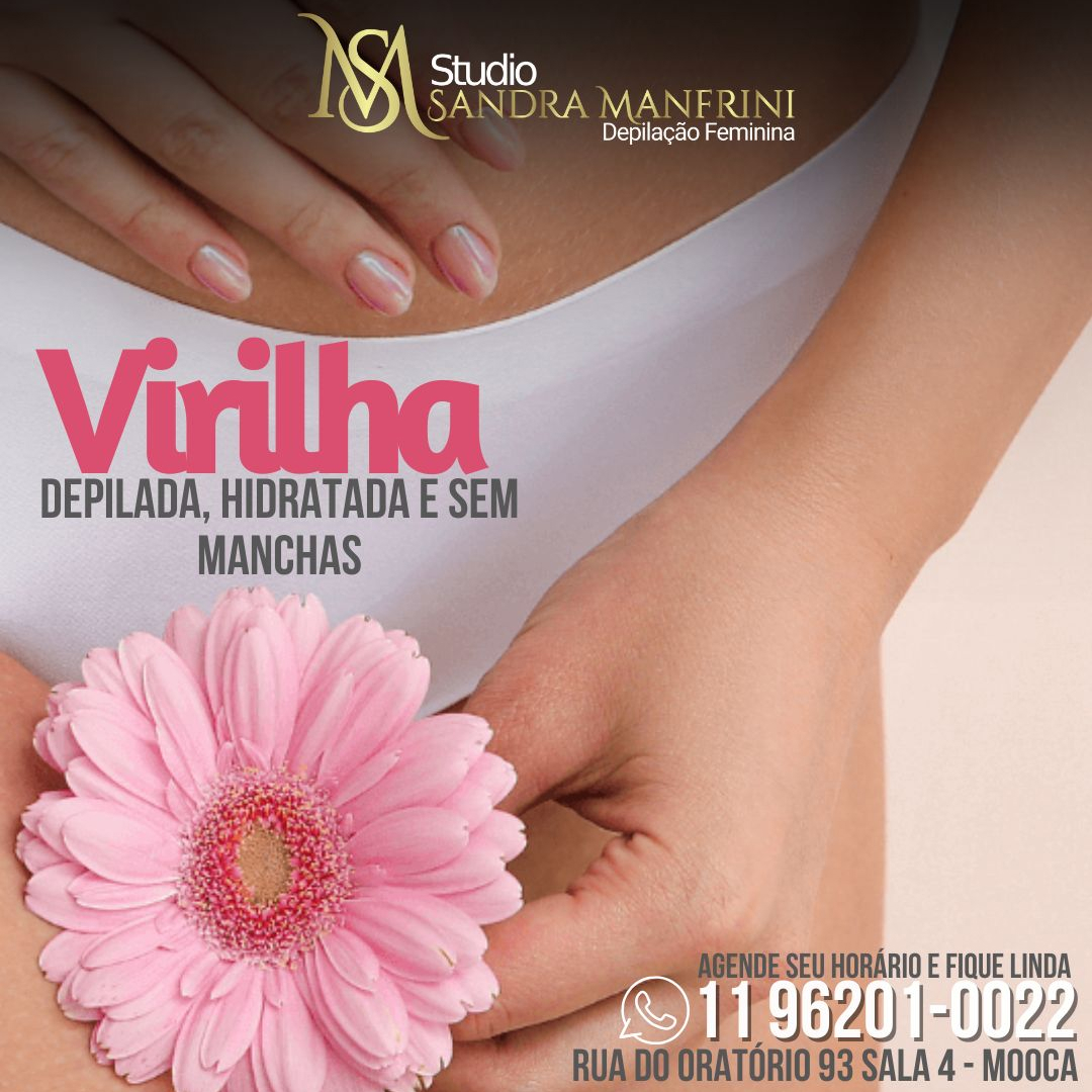 Virilha-depilada, hidratada e sem manchas