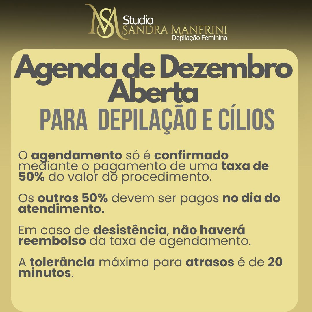 Agenda Aberta-para dezembro