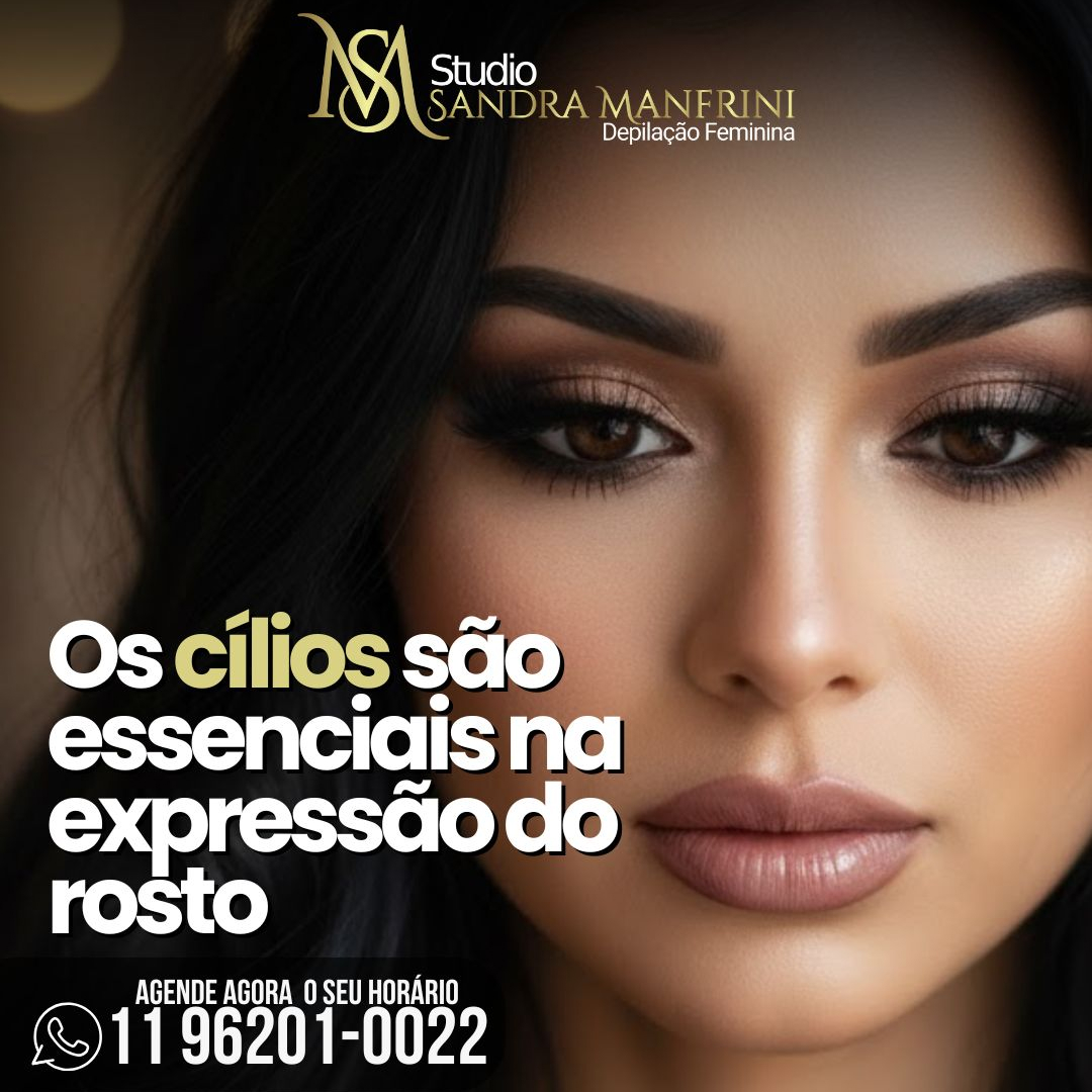 Cílios dão expressão -para o seu rosto